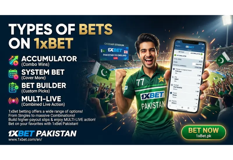 Types of Bets on 1xBet: Accumulator, System Bet, Bet Builder & More