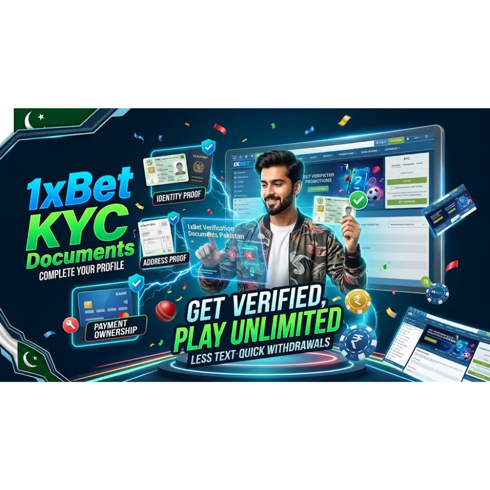 Documents Required for 1xBet KYC in Pakistan